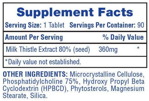 Milk Thistle 360mg (90) - Hi-Tech Pharma