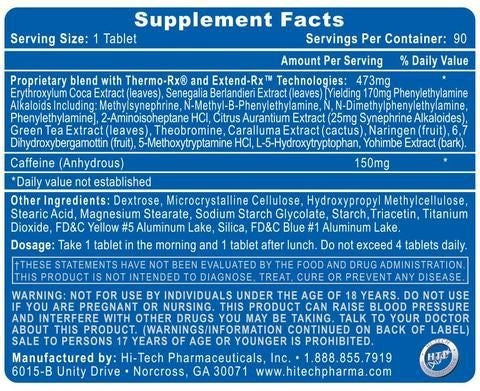 Lipodrene Elite (90) - Hitech Pharma